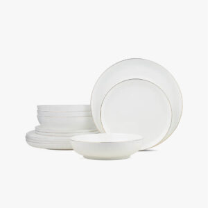 Stone Lain Gabrielle Bone China Dinnerware Set, 12-Piece