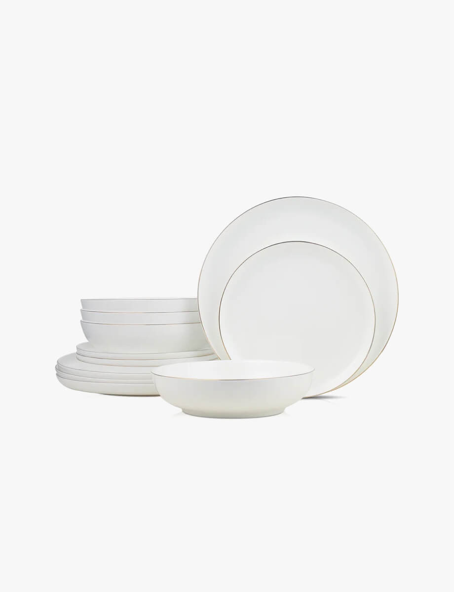 Stone Lain Gabrielle Bone China Dinnerware Set, 12-Piece